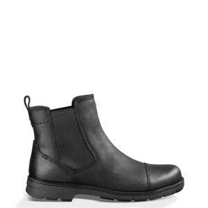 UGG Australia Men's Runyon Lined Chelsea Boot Black Size 11 Leather Rubber Sole